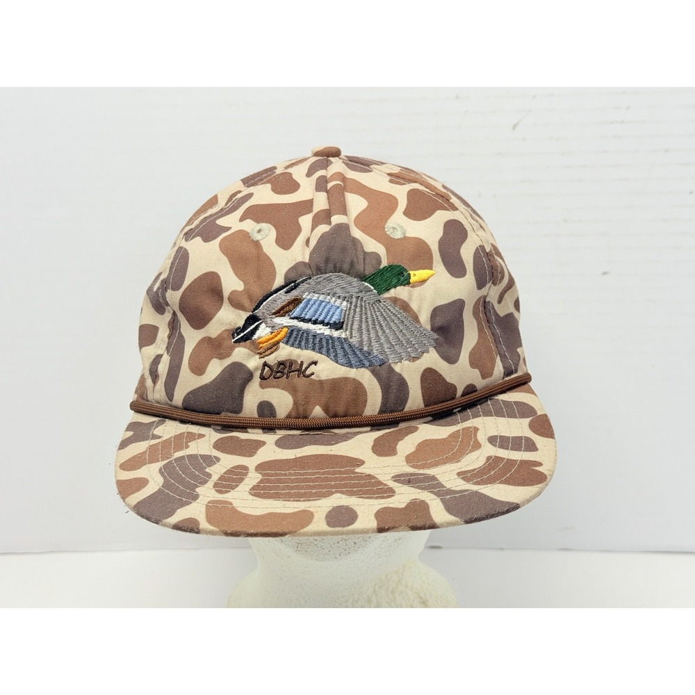 Lost Hat Co Goat Rope Mallard Duck Camo Snapback Hat Hunting Rope Cap